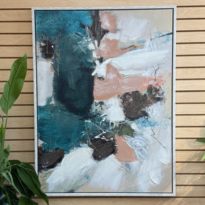 Turquoise/Blush Abstract II