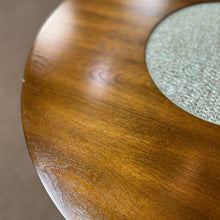 Load image into Gallery viewer, Round End Table w/ Glass Inlay
