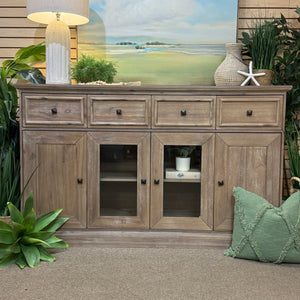 Distressed Taupe Sideboard