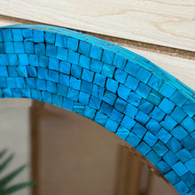 Load image into Gallery viewer, Vibrant Blue Mosaic Mirror

