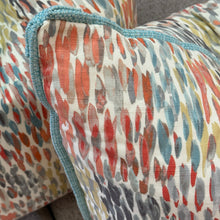 Load image into Gallery viewer, Aqua Piping Custom Down Pillow
