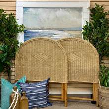 Load image into Gallery viewer, Natural Wicker Twin Bed
