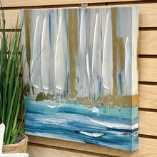Load image into Gallery viewer, Blue/Gold Canvas Abstract II
