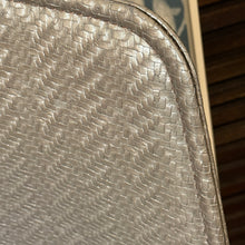 Load image into Gallery viewer, Set/3 Woven Silver Stools
