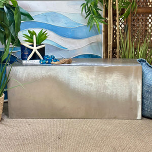 Silver Metal Coffee Table