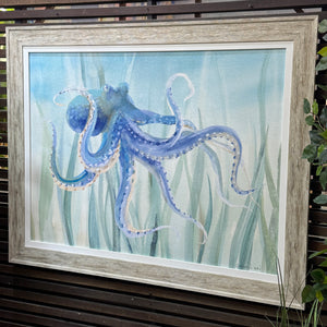 Blue Octopus Giclee Art