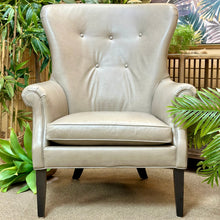 Load image into Gallery viewer, Ethan Allen Leather Chair W/Otto
