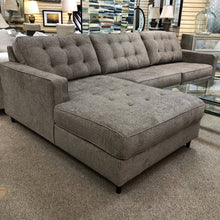 Load image into Gallery viewer, Brown Button-Tufted Sofa Chaise
