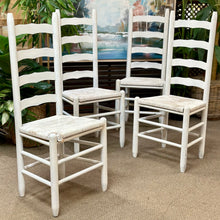 Load image into Gallery viewer, White Ladder-back Dining Chair
