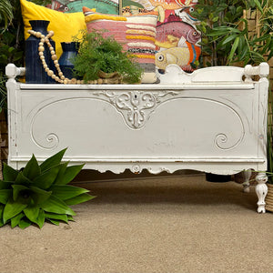 Distressed White Chest