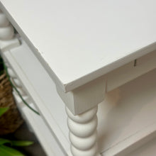 Load image into Gallery viewer, White Spindle Leg Nightstand
