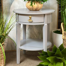 Load image into Gallery viewer, Round Grey Side Table
