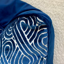 Load image into Gallery viewer, Navy Swirl Down Pillow
