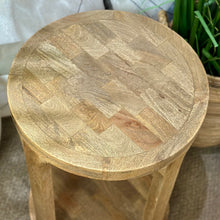 Load image into Gallery viewer, Round Wooden Accent Table
