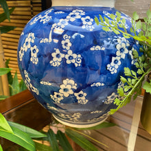 Load image into Gallery viewer, Blue &amp; White Floral Lamp
