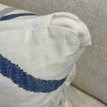Load image into Gallery viewer, SM Blue/Grey Down Designer Pillow
