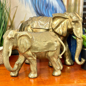 SM Antiqued Gold Elephant