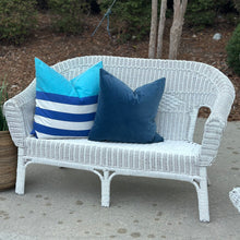 Load image into Gallery viewer, Outdoor White Wicker Loveseat
