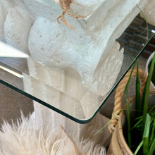 Load image into Gallery viewer, Stone/Glass Desk
