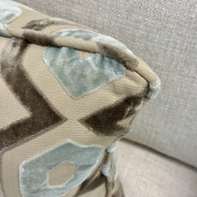 Load image into Gallery viewer, Pale Blue/Taupe Geometric Down Lumbar
