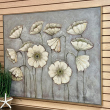Load image into Gallery viewer, White Floral Art
