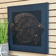 Load image into Gallery viewer, Black Fish I Canvas
