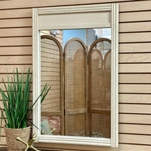 Load image into Gallery viewer, Ivory Bamboo-Look Mirror

