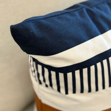 Load image into Gallery viewer, Faux Leather Striped Pillow
