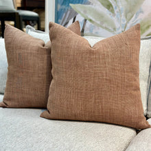 Load image into Gallery viewer, PB Light Rust Linen &amp; Down Pillow

