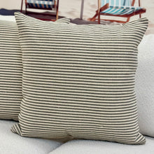 Load image into Gallery viewer, Grey Stripe Pillow
