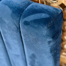 Load image into Gallery viewer, King Navy Channel Headboard
