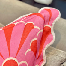 Load image into Gallery viewer, Pink Scallop Down Pillow
