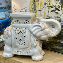 Load image into Gallery viewer, White Ceramic Elephant
