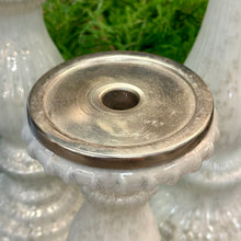 Load image into Gallery viewer, Set/3 Milky Glass Candle Holders
