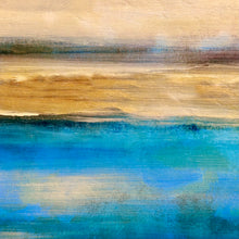 Load image into Gallery viewer, Yellow/Blue Abstract Canvas
