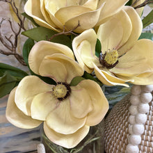Load image into Gallery viewer, Faux Magnolias In Vase
