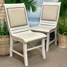 Load image into Gallery viewer, Ivory Upholstered Back Dining Chair
