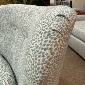 Spa Blue Speckled Swivel Glider