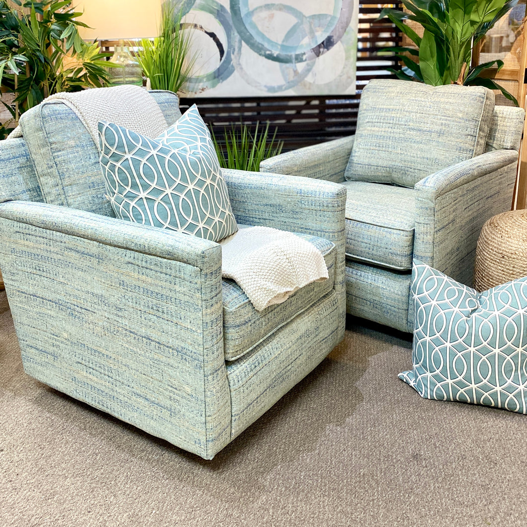 Seafoam Swivel Glider