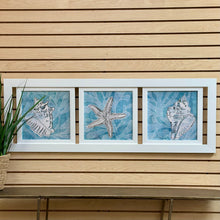 Load image into Gallery viewer, 3 Panel Seashell Art

