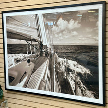 Load image into Gallery viewer, B&amp;W Sailboat Art
