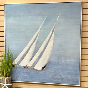 BMC Sailboat Oil Painting