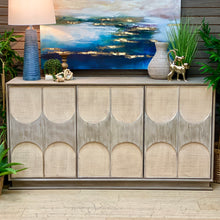 Load image into Gallery viewer, 3DR Taupe &amp; Cane Cabinet
