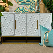 Load image into Gallery viewer, 50" White &amp; Gold Cabinet
