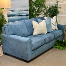 Load image into Gallery viewer, Medium Blue Sleeper Sofa
