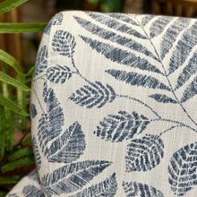 Load image into Gallery viewer, Blue Leaf Print Swivel Glider

