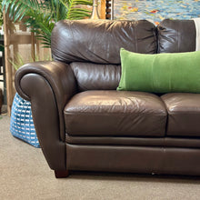 Load image into Gallery viewer, La-Z-Boy Brown Leather Loveseat
