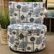 Load image into Gallery viewer, Sea Motif Round Armless Chair
