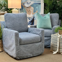 Load image into Gallery viewer, Denim Swivel Glider
