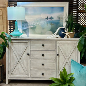 2DR/3DRW Grey Cabinet